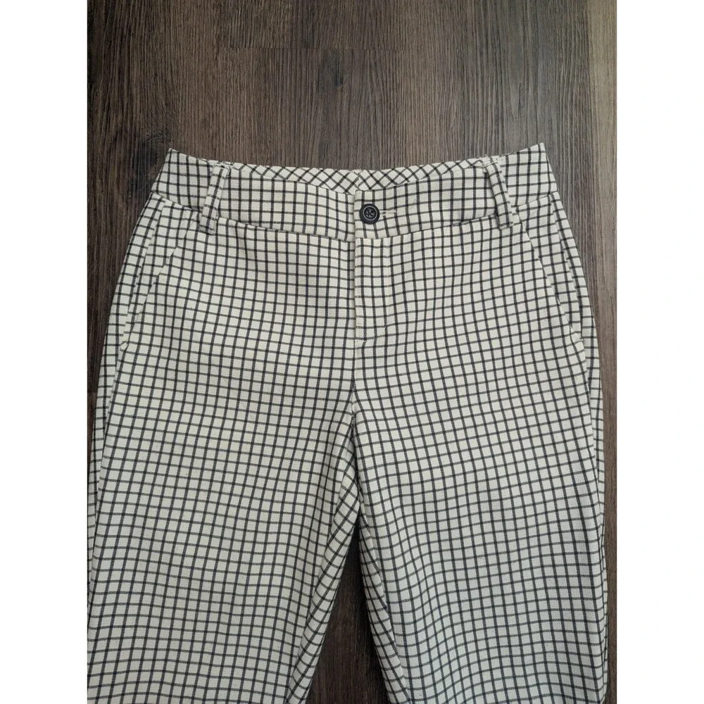 Cabi Pants Womens 2 Windowpane Ankle Trouser Career Classic Stretch Knit‎ 3203